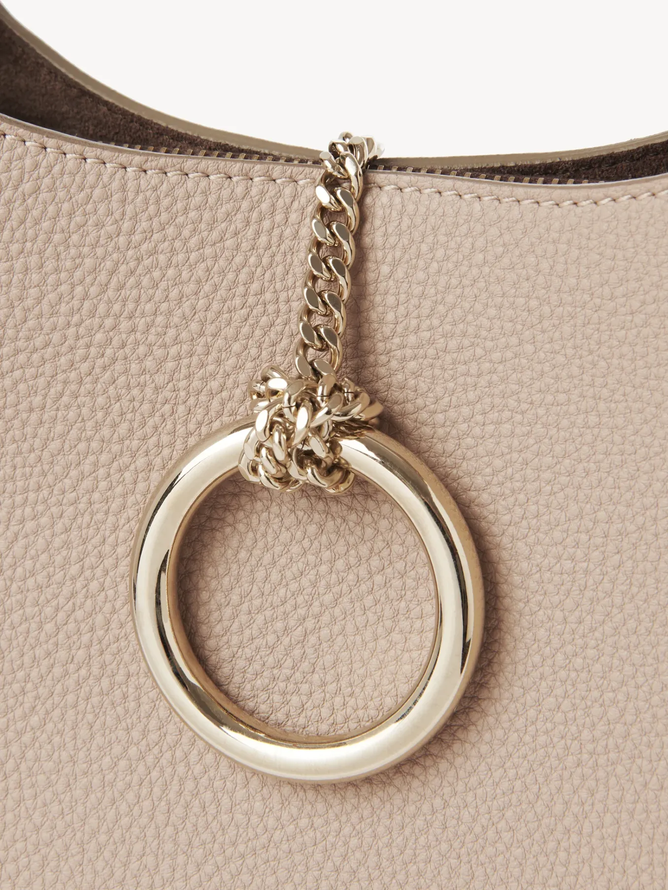 Sacs À Bandoulière-Chloé Petit Sac Hobo Arlene Nomad Beige