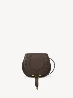 Sacs À Bandoulière-Chloé Petit Sac Porte Épaule Marcie Bold Brown