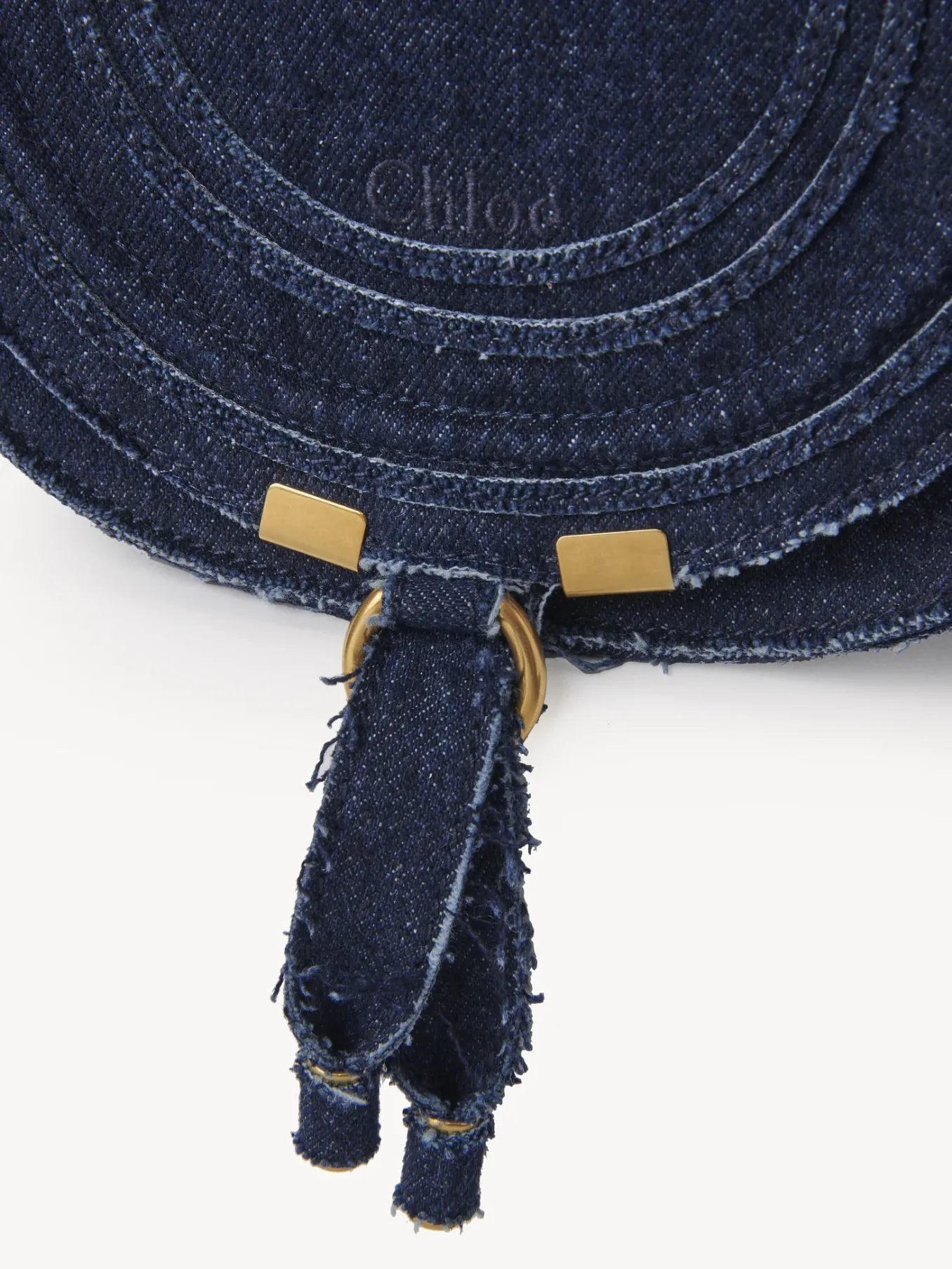 Sacs À Bandoulière-Chloé Petit Sac Porte Épaule Marcie Denim