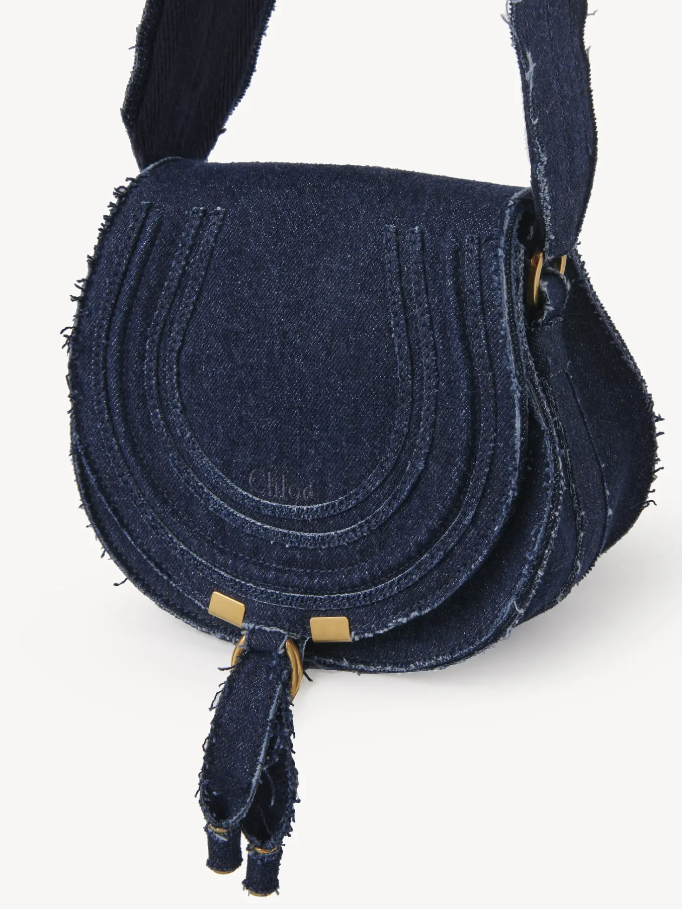 Sacs À Bandoulière-Chloé Petit Sac Porte Épaule Marcie Denim
