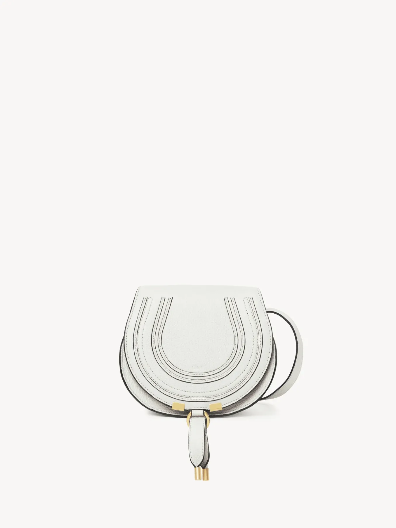 Sacs À Bandoulière-Chloé Petit Sac Porte Épaule Marcie Blanc