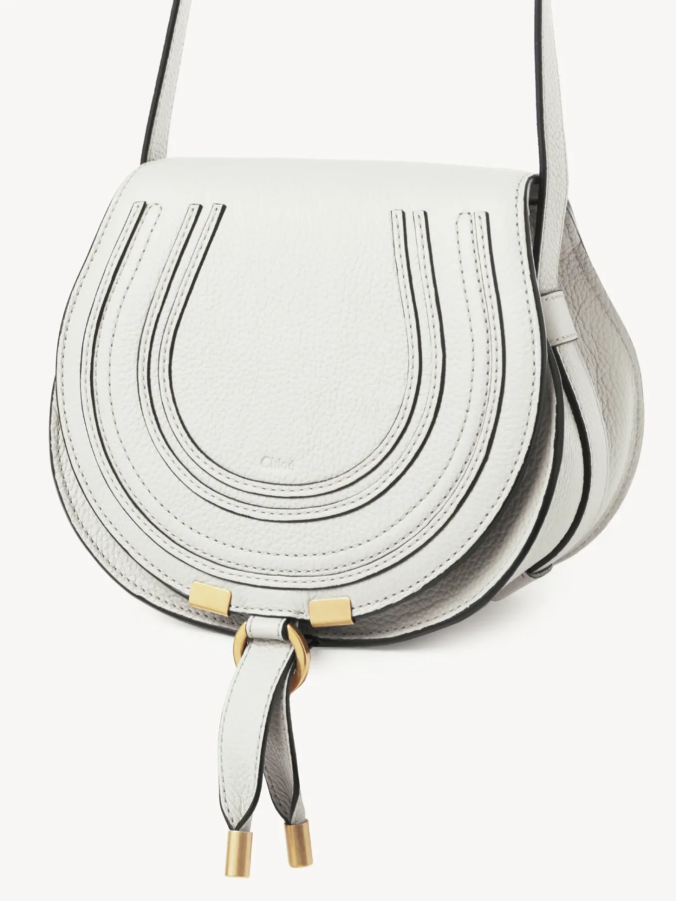 Sacs À Bandoulière-Chloé Petit Sac Porte Épaule Marcie Blanc