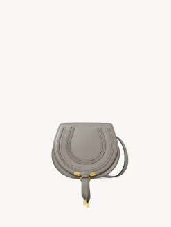 Sacs À Bandoulière-Chloé Petit Sac Porte Épaule Marcie Cashmere Grey