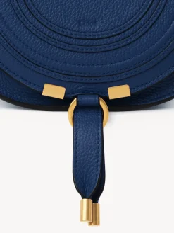 Sacs À Bandoulière-Chloé Petit Sac Porte Épaule Marcie Deep Denim