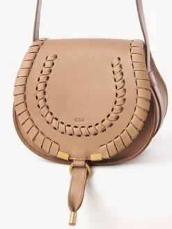 Sacs À Bandoulière-Chloé Petit Sac Porte Épaule Marcie Light Tan