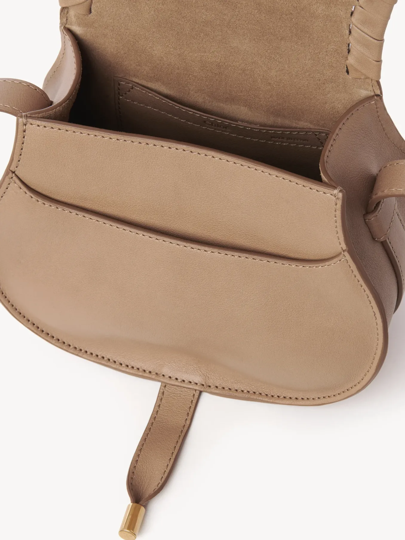 Sacs À Bandoulière-Chloé Petit Sac Porte Épaule Marcie Light Tan