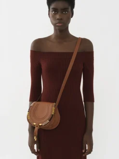 Sacs À Bandoulière-Chloé Petit Sac Porte Épaule Marcie Tan