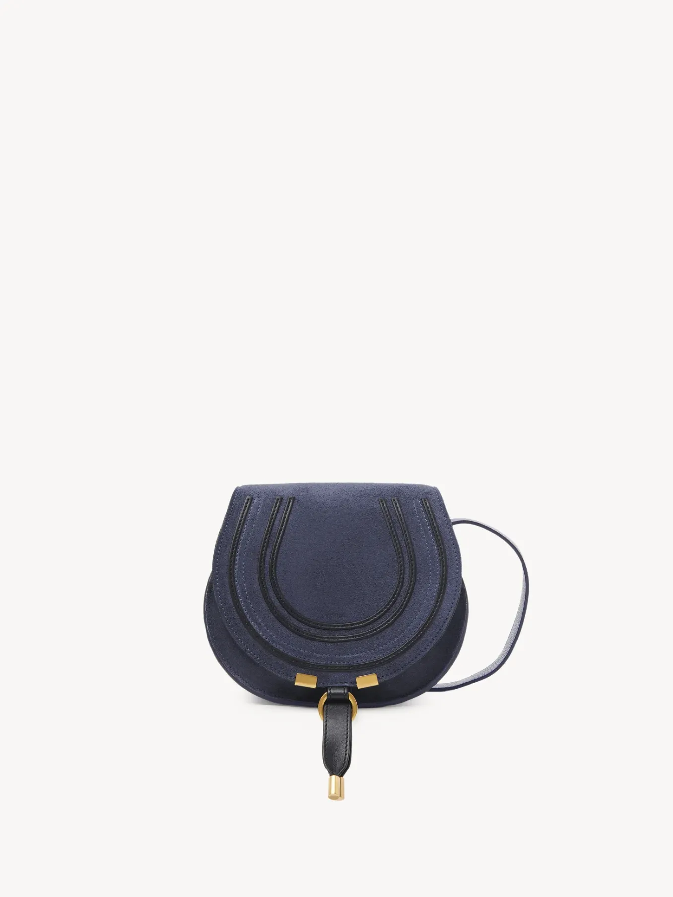 Sacs À Bandoulière-Chloé Petit Sac Porte Épaule Marcie Graphite Navy