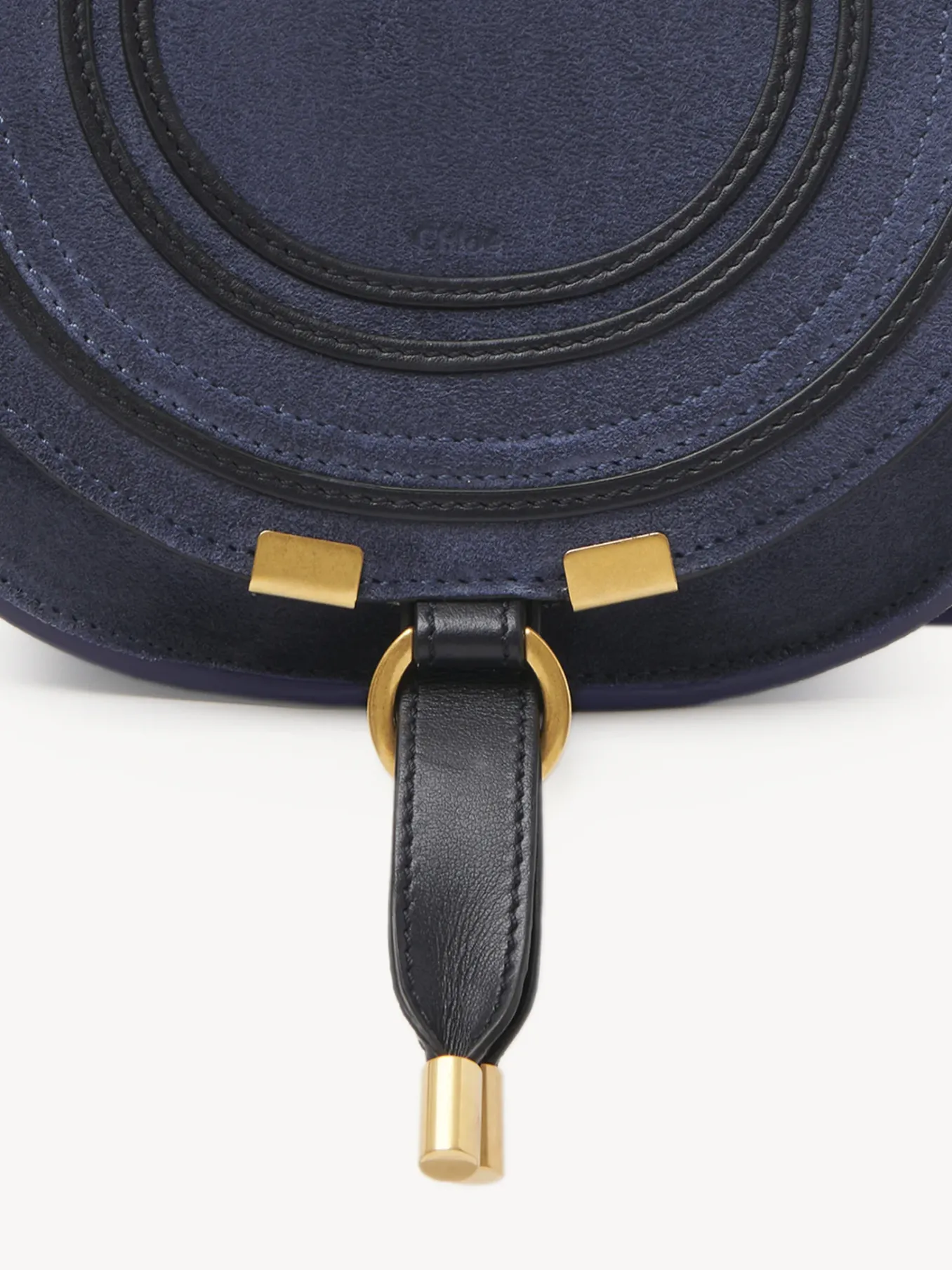 Sacs À Bandoulière-Chloé Petit Sac Porte Épaule Marcie Graphite Navy