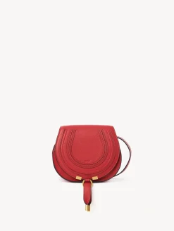 Sacs À Bandoulière-Chloé Petit Sac Porte Épaule Marcie Red Flame