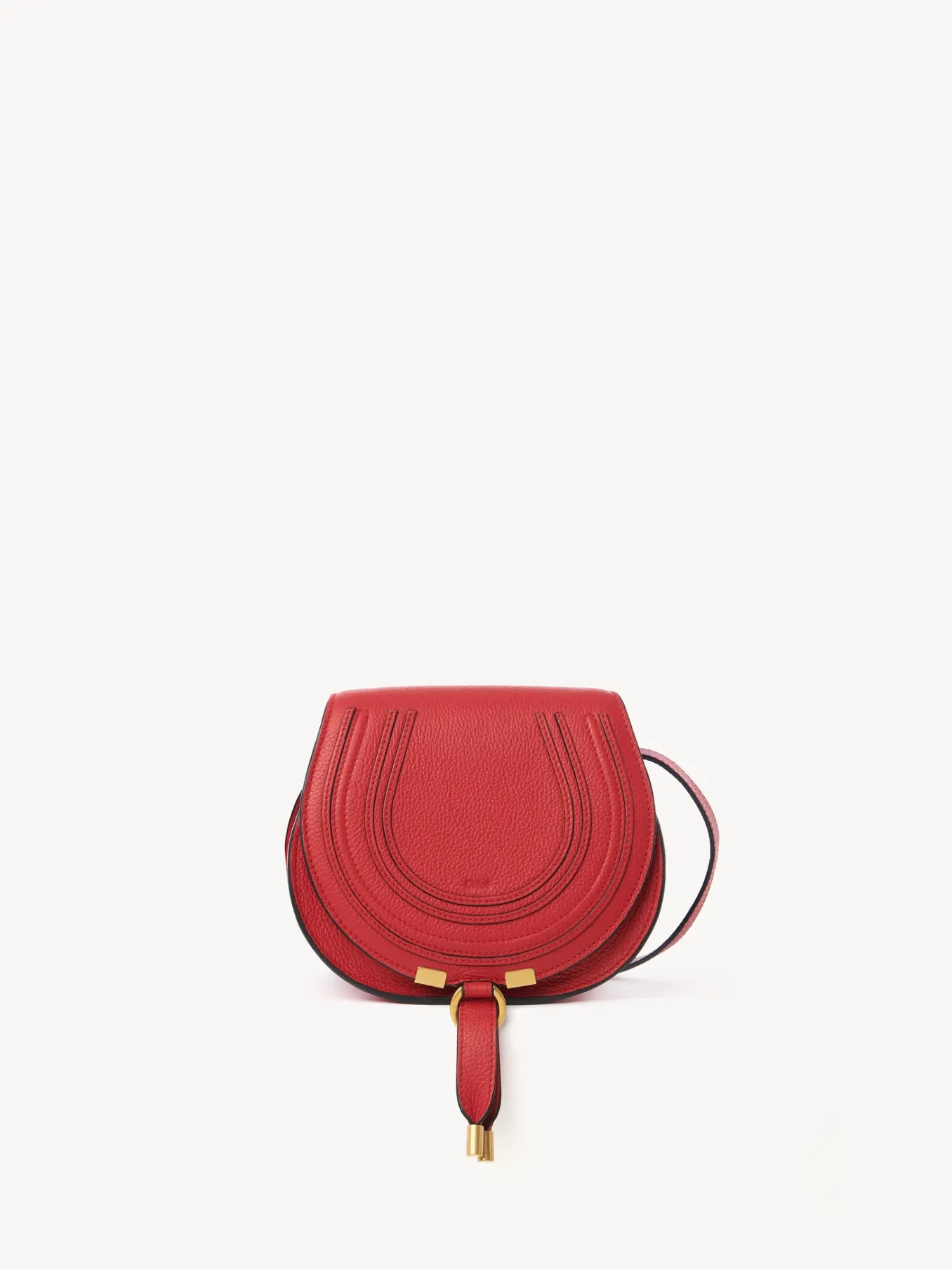 Sacs À Bandoulière-Chloé Petit Sac Porte Épaule Marcie Red Flame