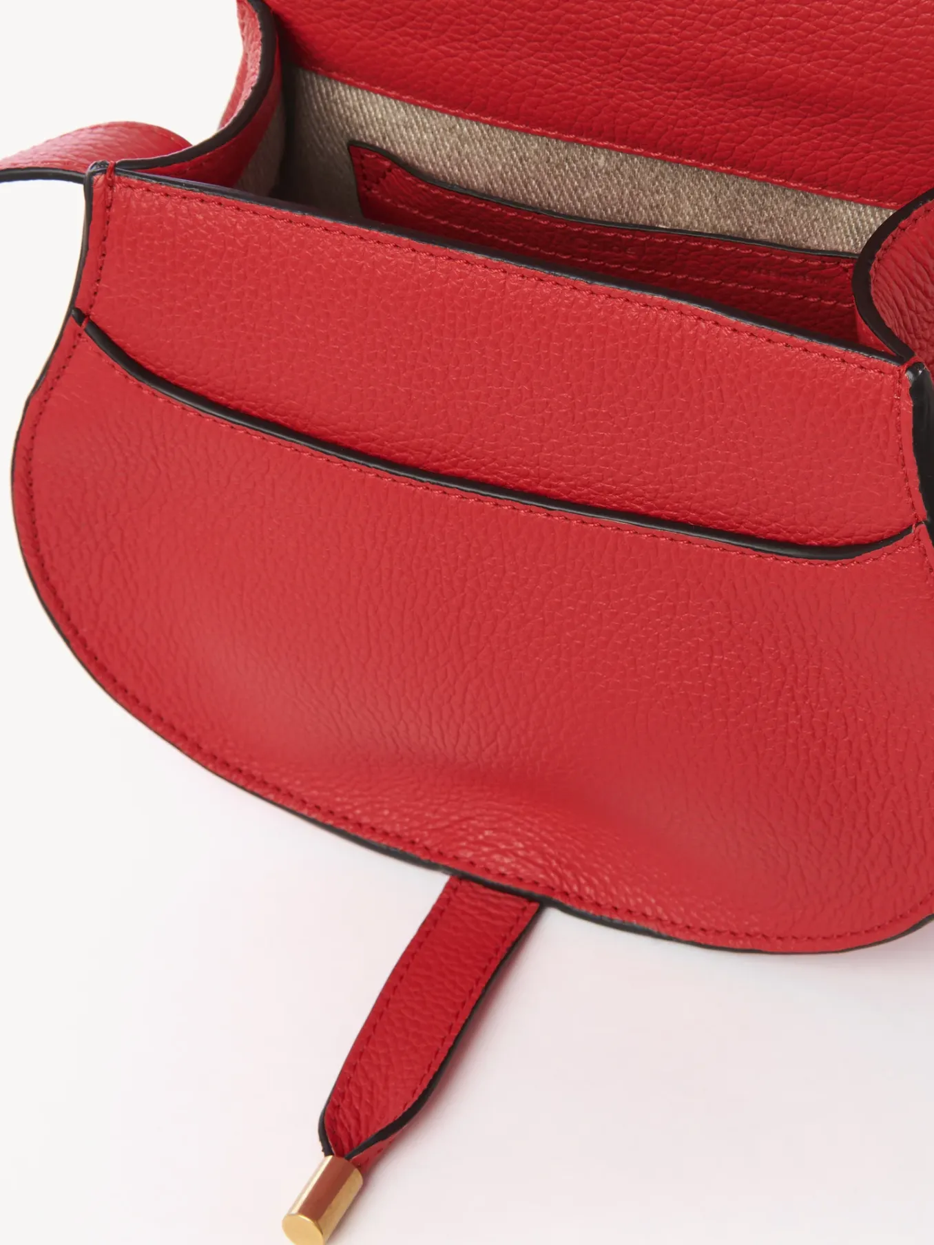 Sacs À Bandoulière-Chloé Petit Sac Porte Épaule Marcie Red Flame
