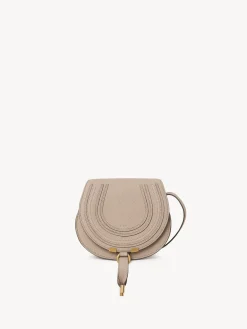 Sacs À Bandoulière-Chloé Petit Sac Porte Épaule Marcie Nomad Beige
