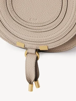 Sacs À Bandoulière-Chloé Petit Sac Porte Épaule Marcie Nomad Beige
