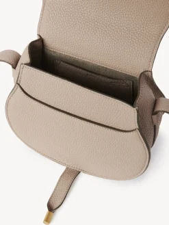 Sacs À Bandoulière-Chloé Petit Sac Porte Épaule Marcie Nomad Beige