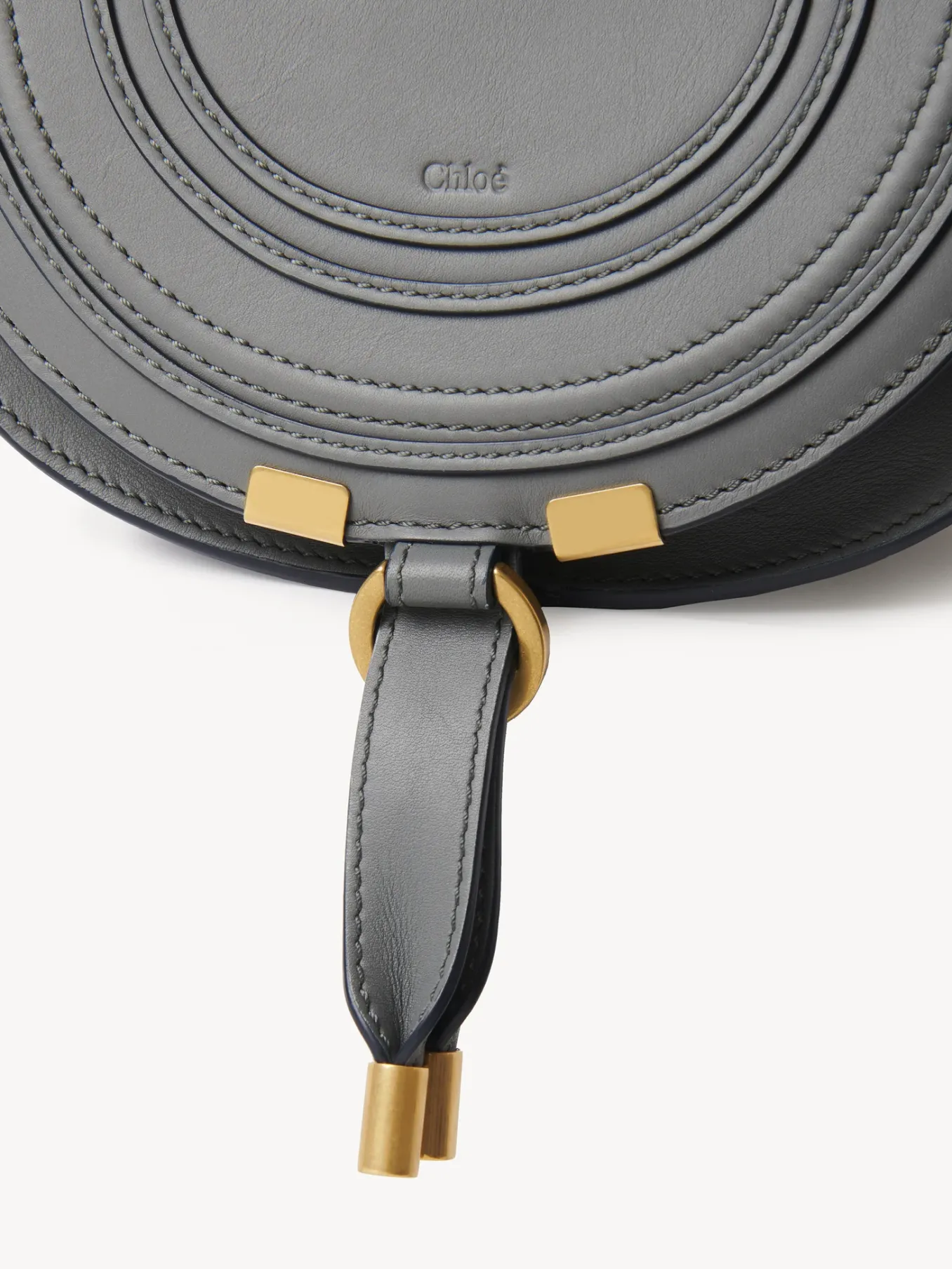 Sacs À Bandoulière-Chloé Petit Sac Porte Épaule Marcie Graphic Grey