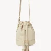 Sacs Porté Épaule-Chloé Petit Sac Seau Vicki Cement Beige
