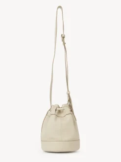 Sacs Porté Épaule-Chloé Petit Sac Seau Vicki Cement Beige