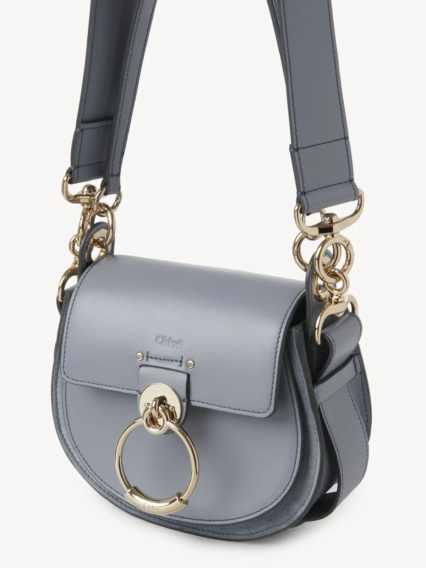 Sacs À Bandoulière-Chloé Petit Sac Tess Storm Blue