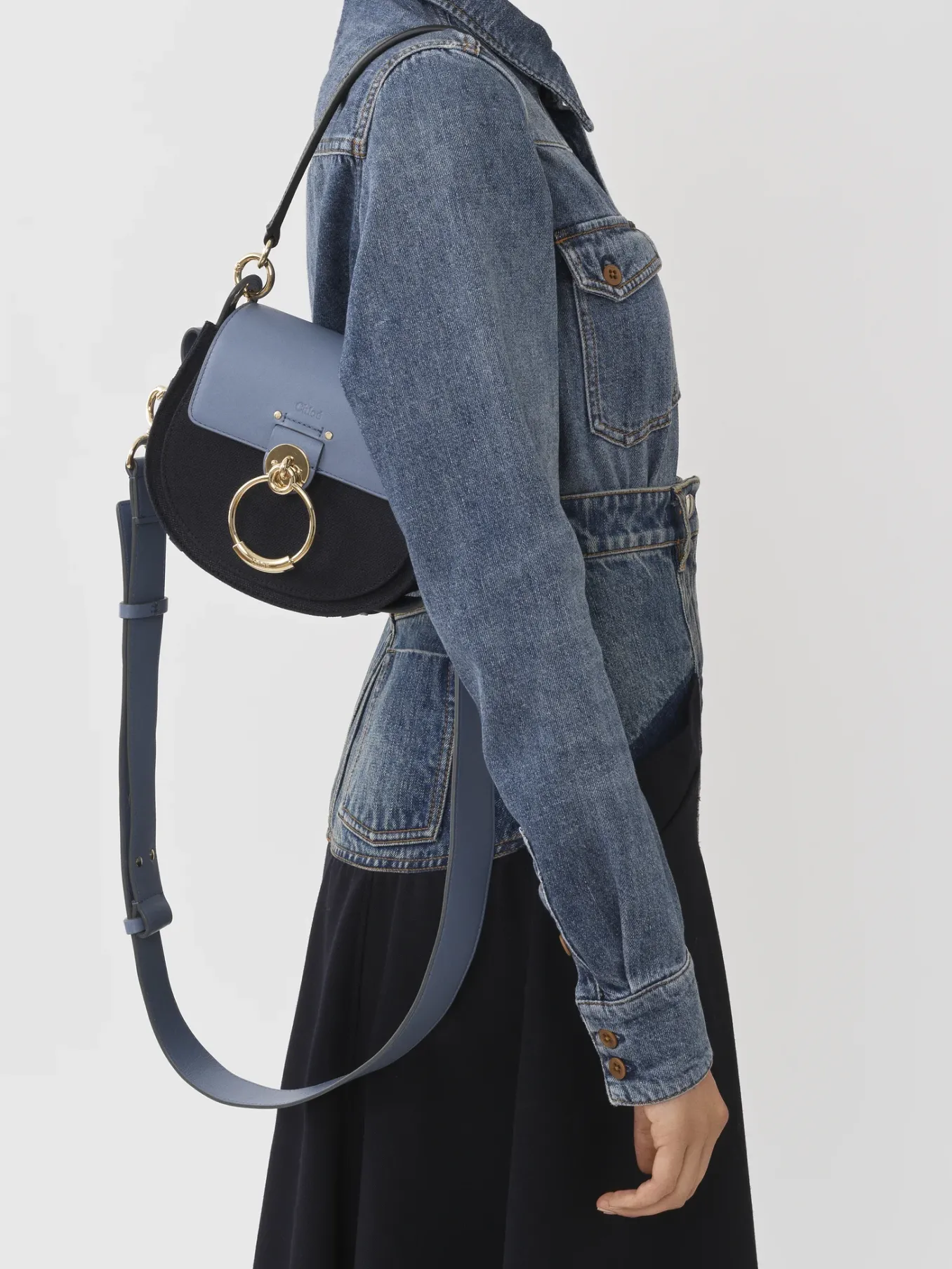 Sacs À Bandoulière-Chloé Petit Sac Tess Multicolor Blue 1