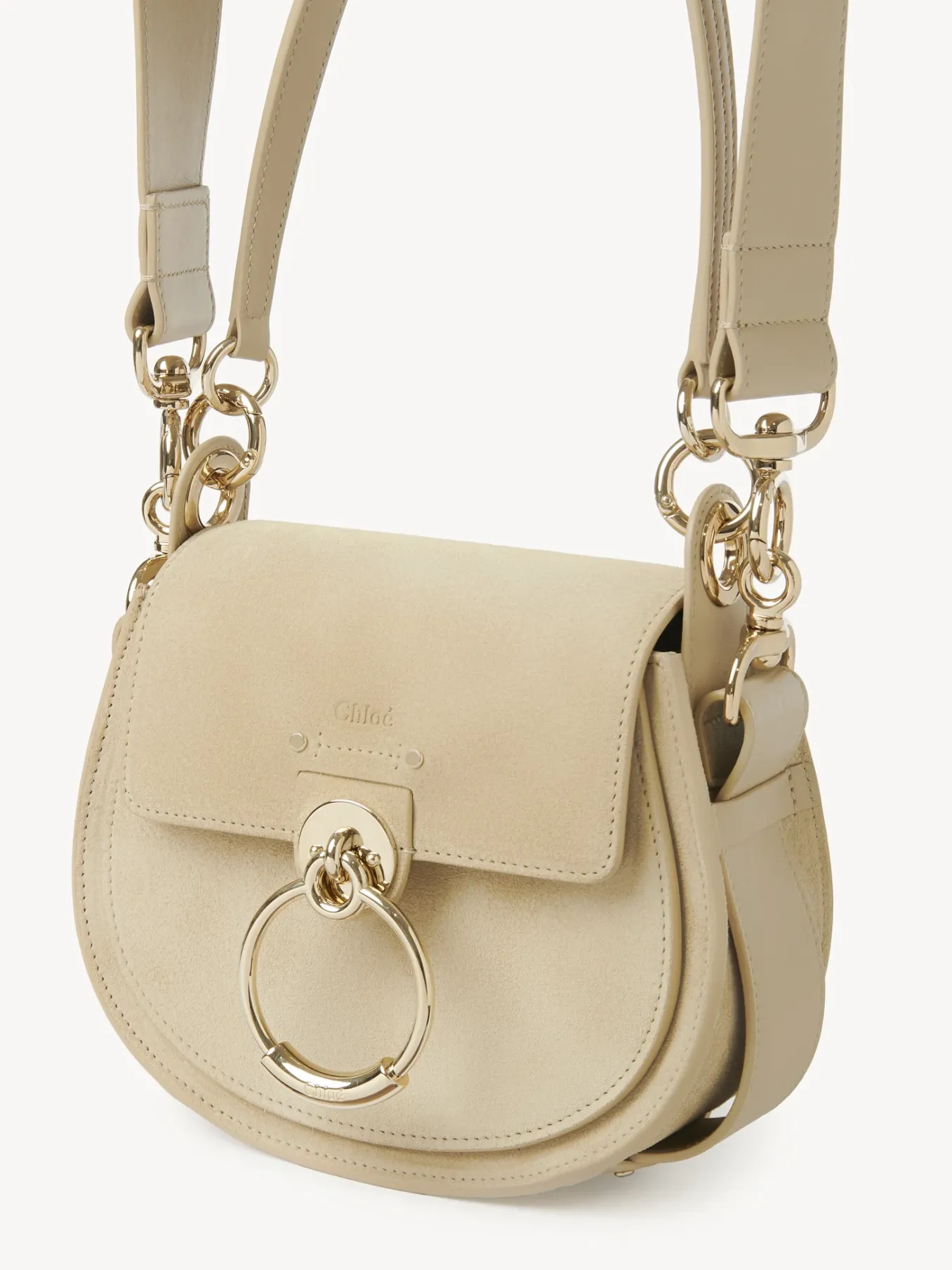 Sacs À Bandoulière-Chloé Petit Sac Tess Root Beige