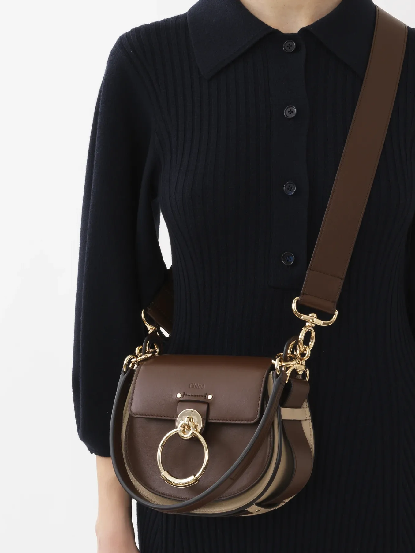 Sacs À Bandoulière-Chloé Petit Sac Tess Argil Brown