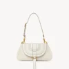 Pochettes-Chloé Petite Pochette A Bandoulière Marcie Misty Ivory