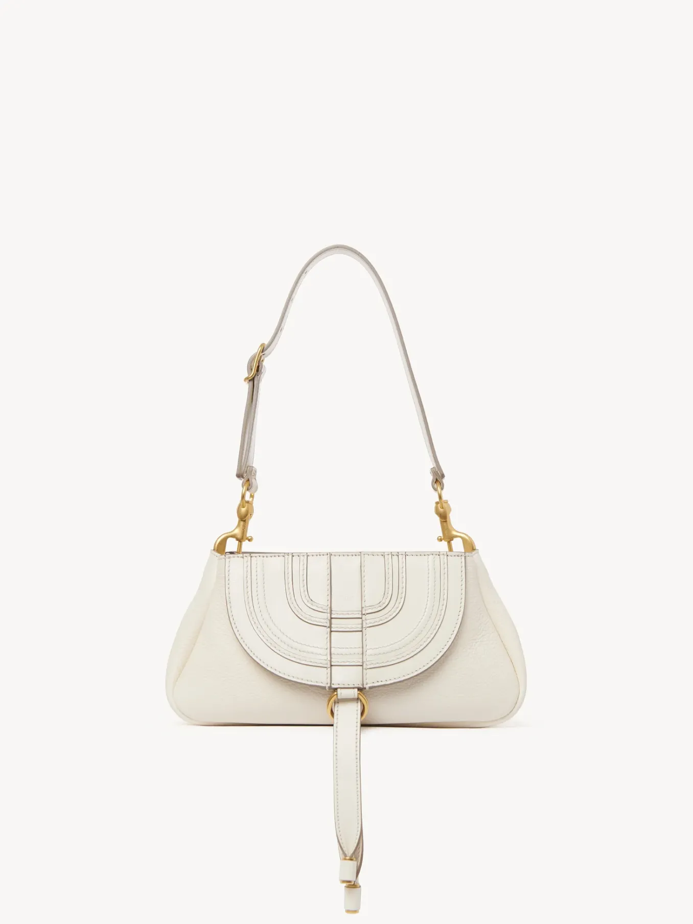 Pochettes-Chloé Petite Pochette A Bandoulière Marcie Misty Ivory