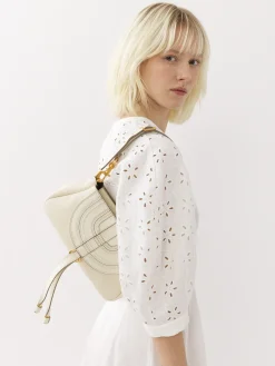 Pochettes-Chloé Petite Pochette A Bandoulière Marcie Misty Ivory