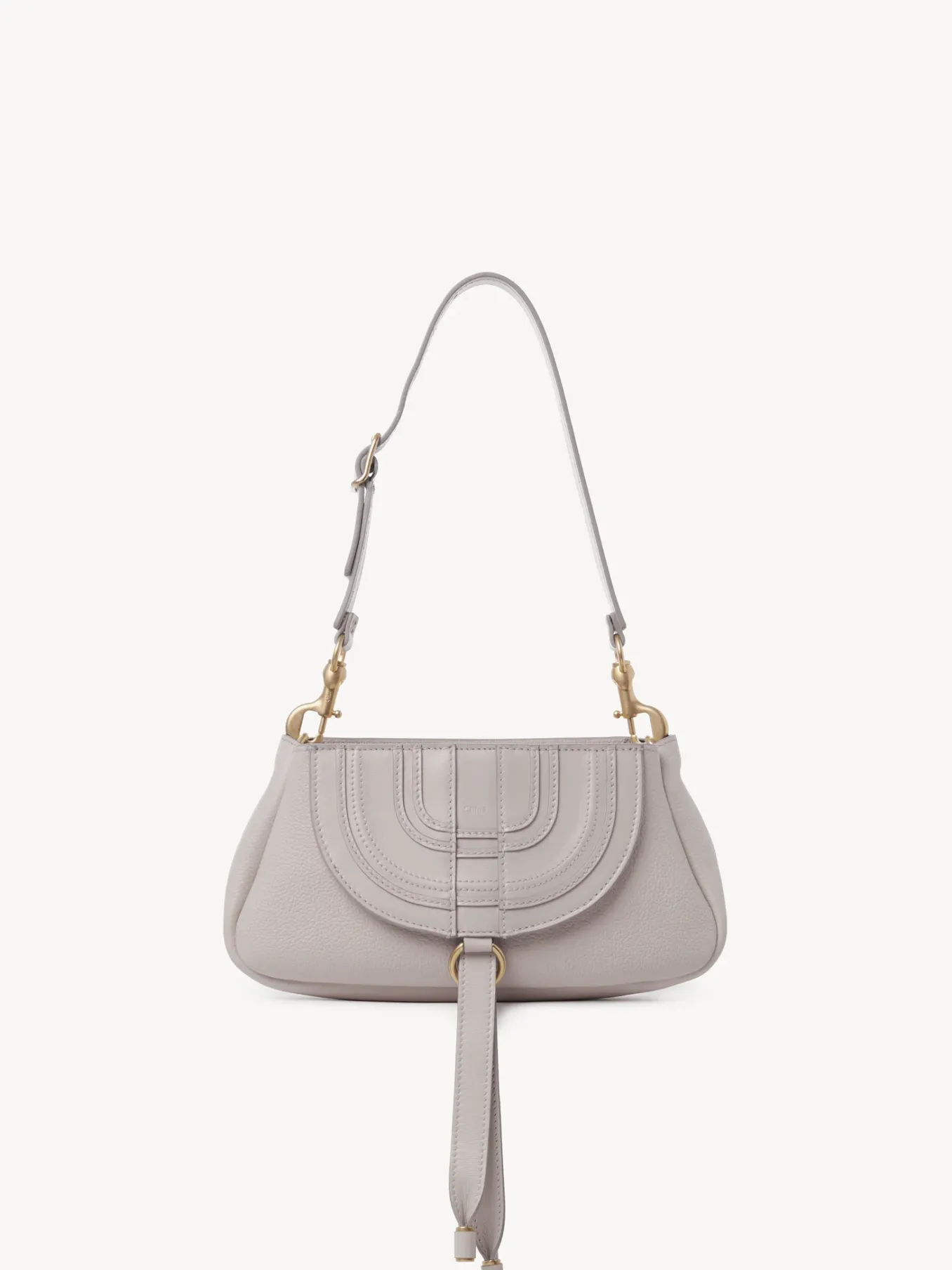 Mini Sacs-Chloé Petite Pochette A Bandoulière Marcie Wild Grey