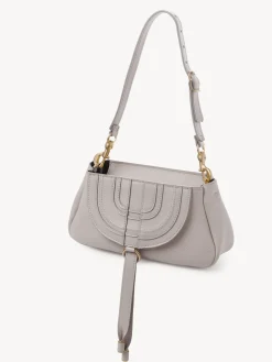 Mini Sacs-Chloé Petite Pochette A Bandoulière Marcie Wild Grey