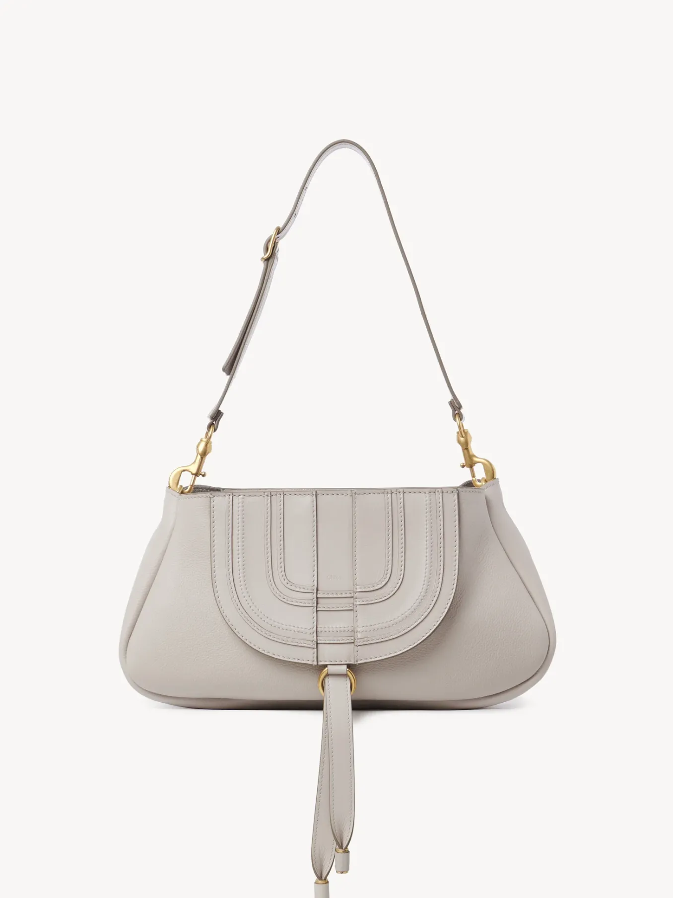 Sacs Porté Épaule-Chloé Pochette A Bandoulière Marcie Wild Grey