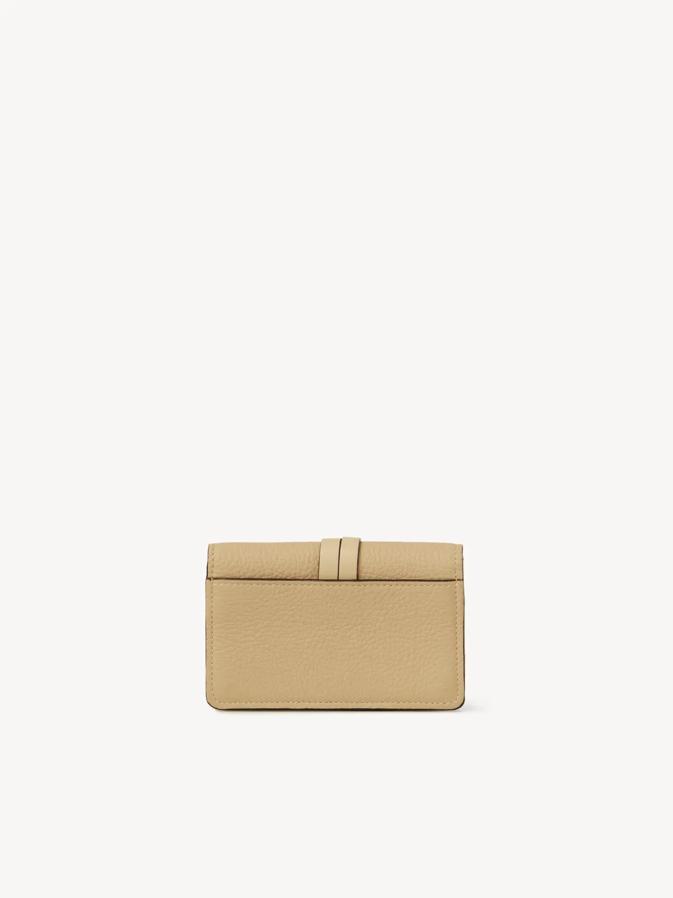 Porte-Cartes-Chloé Pochette Pour Cartes Et Monnaie Alphabet Soft Tan