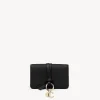 Porte-Cartes-Chloé Pochette Pour Cartes Et Monnaie Alphabet Noir
