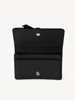 Porte-Cartes-Chloé Pochette Pour Cartes Et Monnaie Alphabet Noir