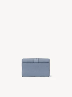 Portefeuilles Compacts-Chloé Pochette Pour Cartes Et Monnaie Alphabet Shady Cobalt