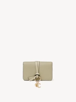 Porte-Cartes-Chloé Pochette Pour Cartes Et Monnaie Alphabet Slate Green