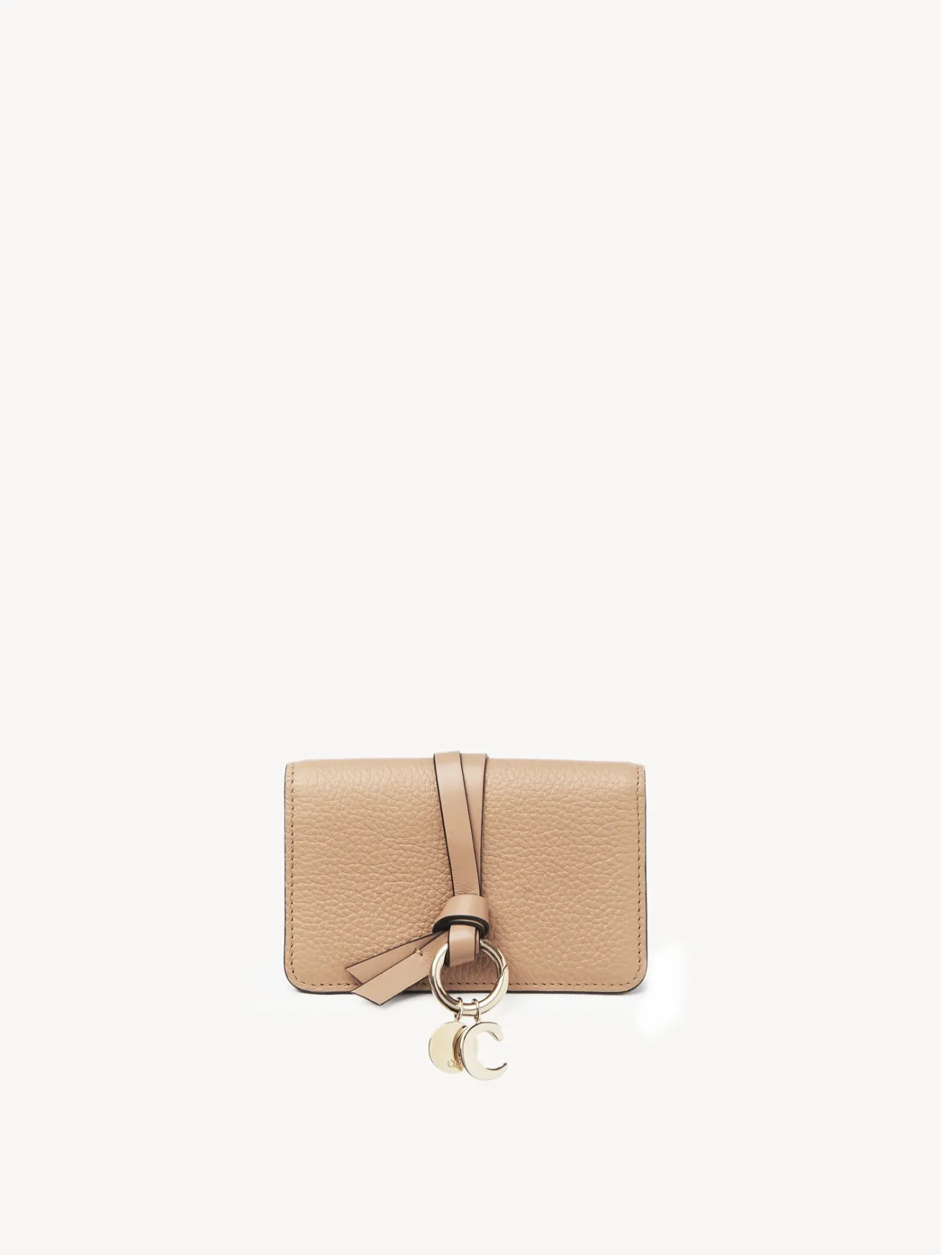 Porte-Cartes-Chloé Pochette Pour Cartes Et Monnaie Alphabet Light Tan