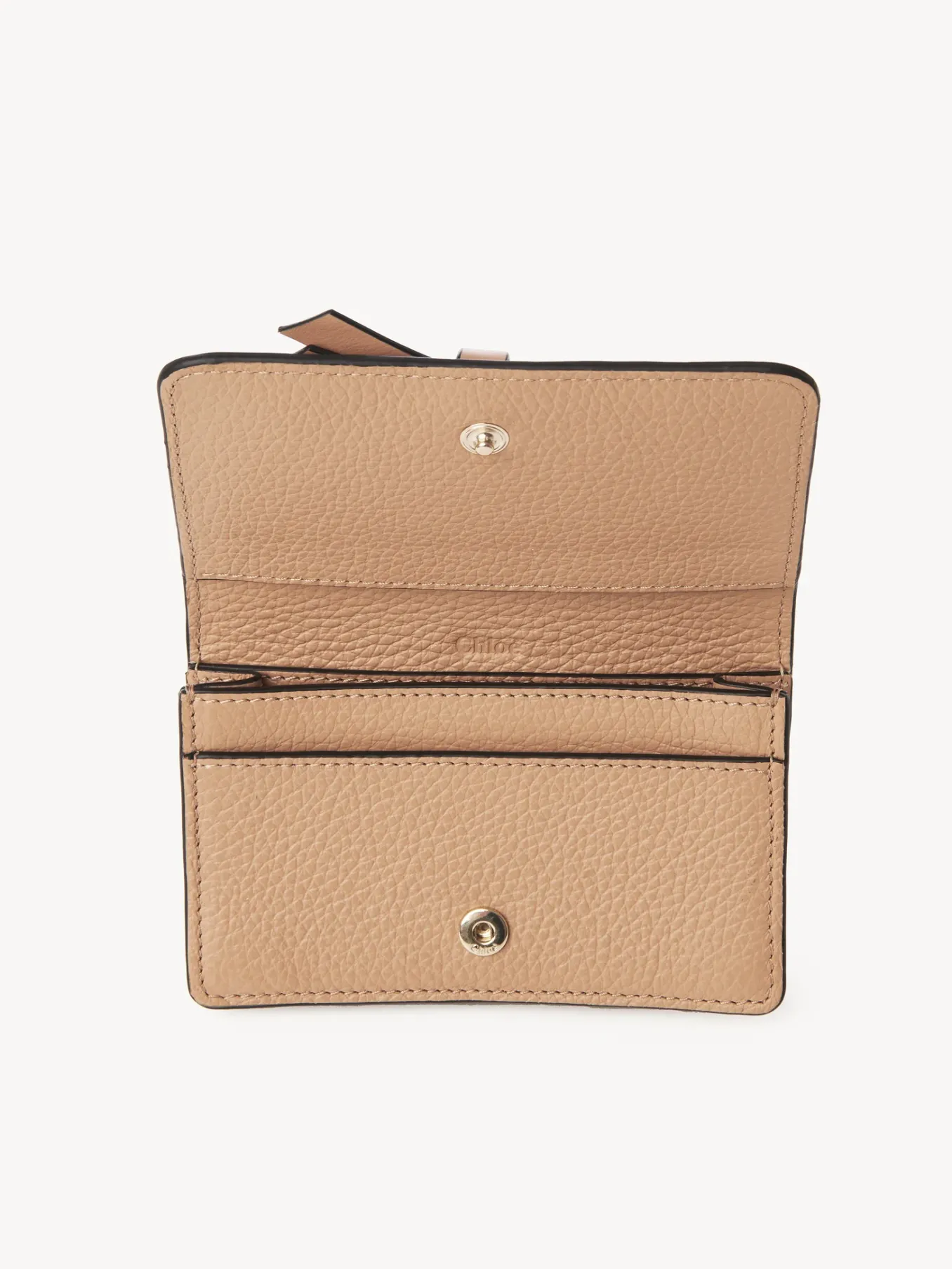 Porte-Cartes-Chloé Pochette Pour Cartes Et Monnaie Alphabet Light Tan