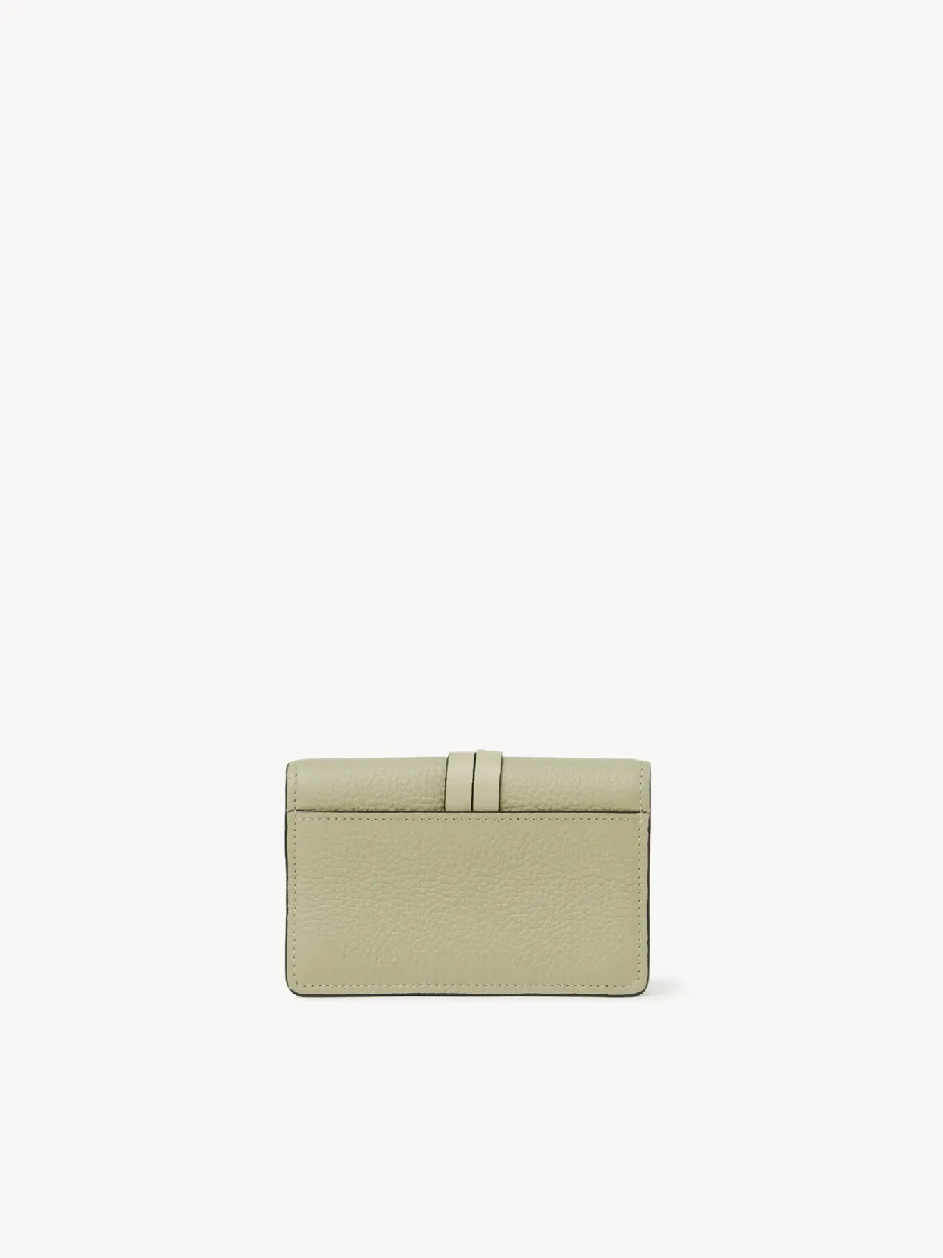 Portefeuilles Compacts-Chloé Pochette Pour Cartes Et Monnaie Alphabet Faded Green