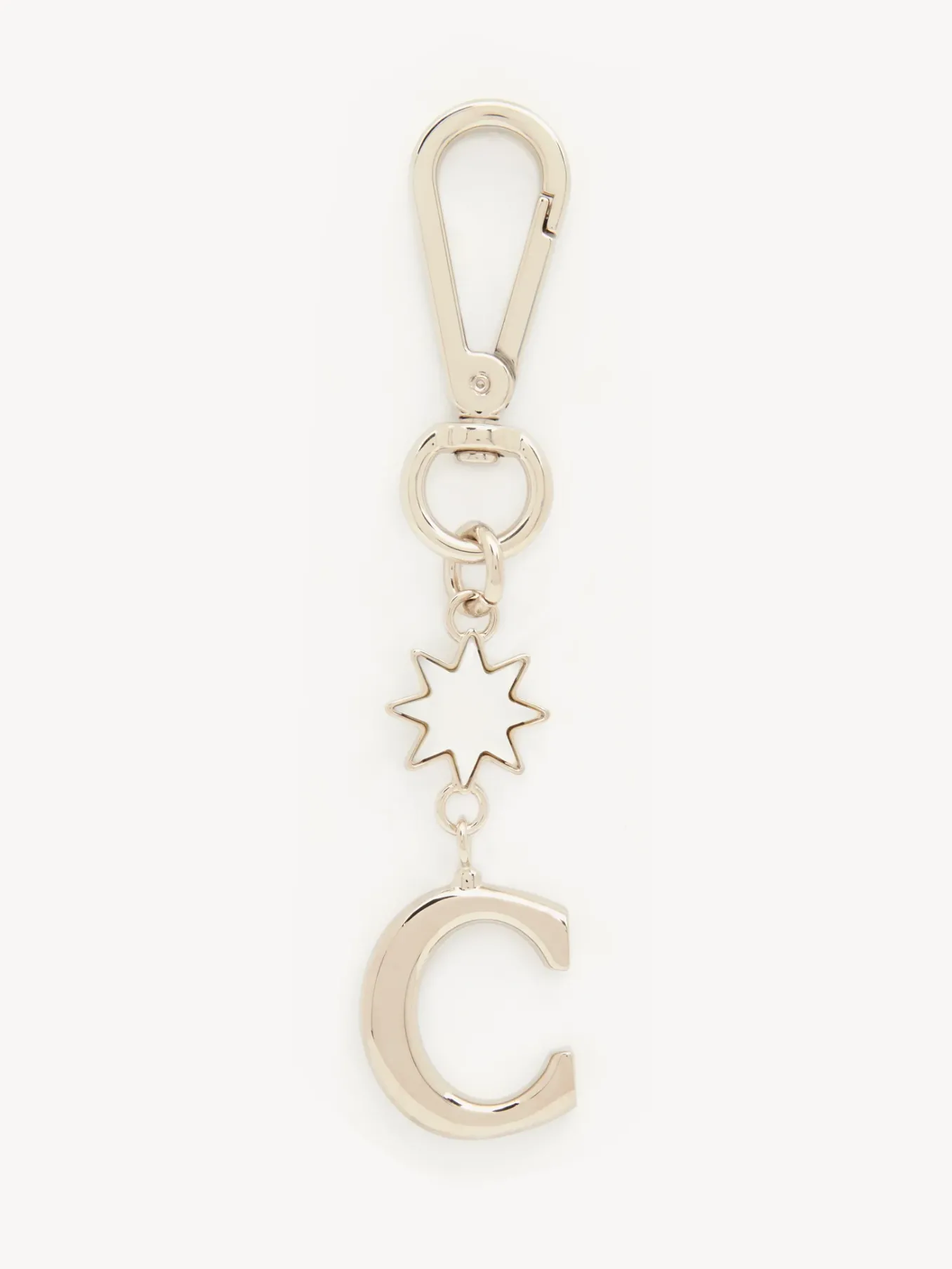 Porte-Cles Et Charms Pour Sac-Chloé Porte-Cles Alphabet Gold Color