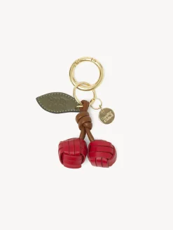Porte-Cles Et Charms Pour Sac-Chloé Porte-Cles Cerises My Sbc Red Flame