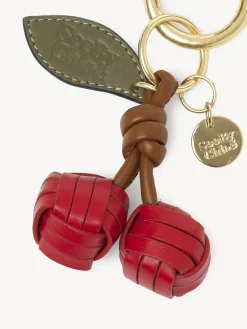 Porte-Cles Et Charms Pour Sac-Chloé Porte-Cles Cerises My Sbc Red Flame
