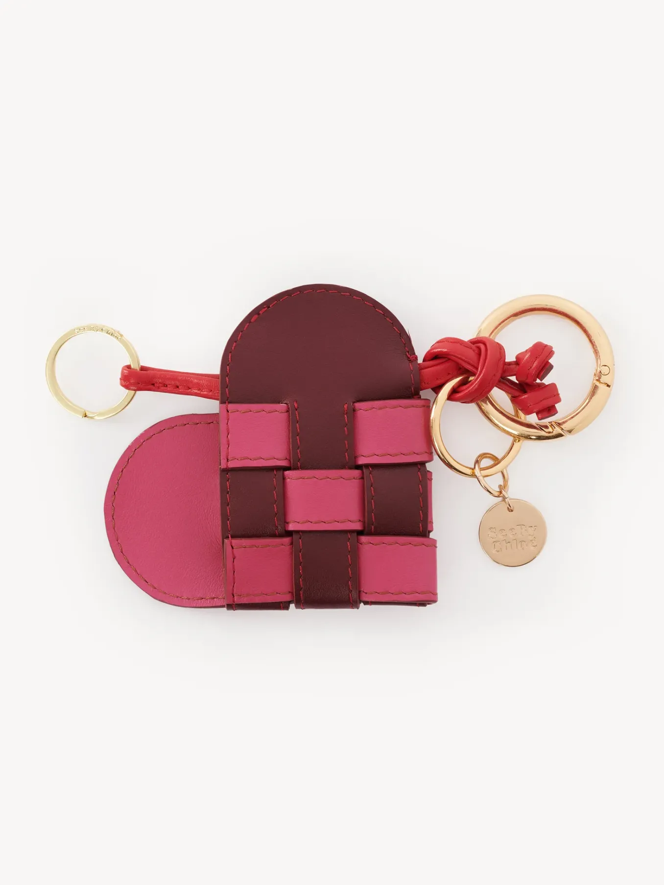 Porte-Cles Et Charms Pour Sac-Chloé Porte-Cles Coeur My Sbc Red Crush