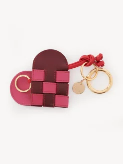 Porte-Cles Et Charms Pour Sac-Chloé Porte-Cles Coeur My Sbc Red Crush