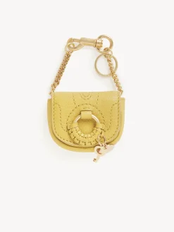 Porte-Cles Et Charms Pour Sac-Chloé Porte-Cles Hana Retro Yellow