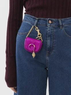 Porte-Cles Et Charms Pour Sac-Chloé Porte-Cles Hana Fuchsia Purple