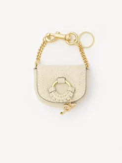 Porte-Cles Et Charms Pour Sac-Chloé Porte-Cles Hana Cement Beige