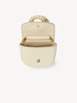 Porte-Cles Et Charms Pour Sac-Chloé Porte-Cles Hana Cement Beige