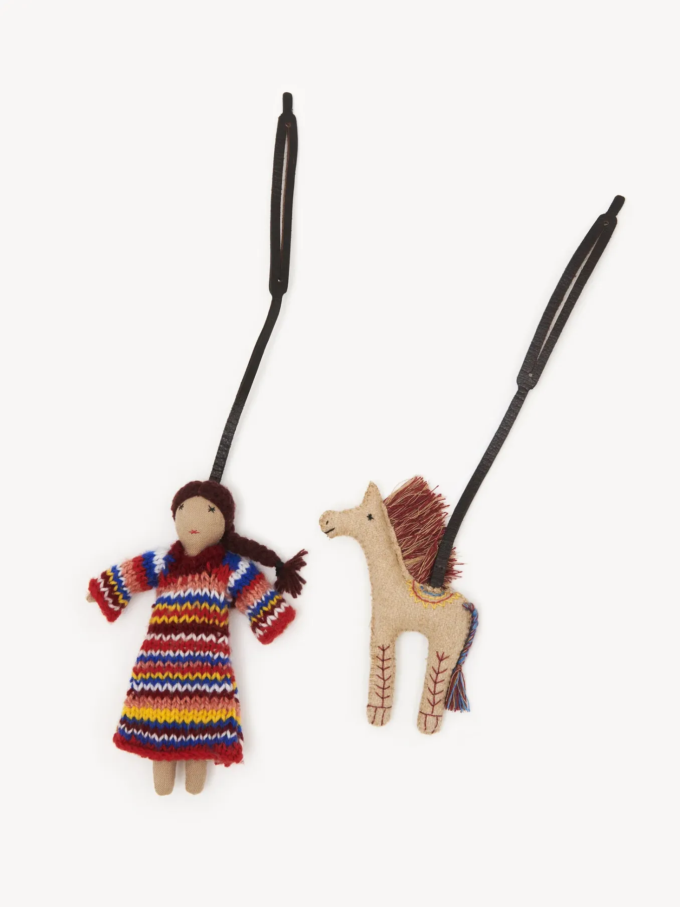 Porte-Cles Et Charms Pour Sac-Chloé Porte-Cles Poupee Silaiwali Pour Chloe Red - White 1